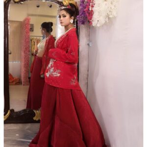 Pleated Skirt With Jacket Set