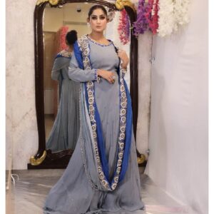 Gown With Drape Dupatta